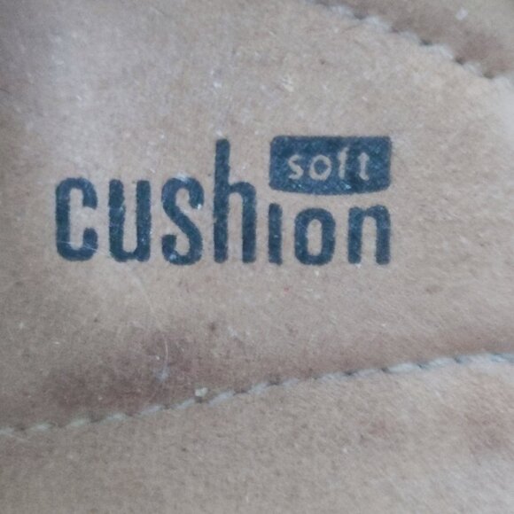 Clarks Collection soft cushion sandals women's size 8 leather 2 tone brown - Picture 9 of 16